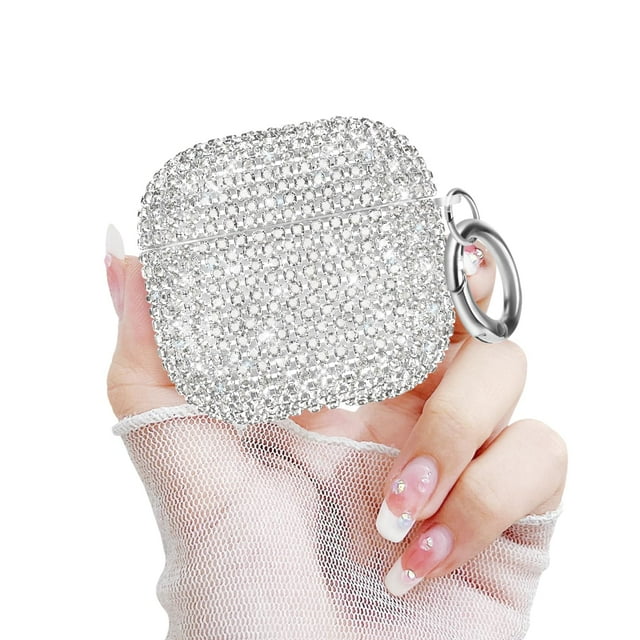 Llavero Newseego de lujo con diamantes de imitación brillantes para Airpods 4 Case