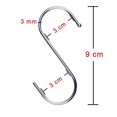 thumbnail image 3 of D-BUY Paquete de 20 ganchos en S de 3,5 pulgadas, ganchos en S resistentes, ganchos para plantas, ganchos en S para colgar, ganchos para exteriores, ganchos ligeros, ganchos para tazas, perchas grande, 3 of 5