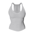thumbnail image 7 of Tank Tops With Built In Bras Racerback V Neck Sleeveless With Built-in Bra Workout Tops for Women Gray M, 7 of 7