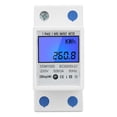 thumbnail image 2 of Medidor de energía KWh electrónico monofásico con pantalla digital retroiluminada LCD DDM15SD de 5-80 A, 2 of 12