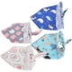 thumbnail image 5 of 4 Uds bufanda para el cuello del perro pañuelo de algodón babero Triangular estilo de impresión lavable ropa para mascotas L 72,5x49 cm, 5 of 5