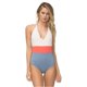 thumbnail image 1 of Tavik Chase Reverisble Traje de baño de una pieza con parte superior halter para mujer, rosa, pequeño, 1 of 2