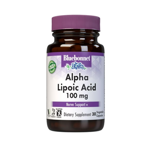 Bluebonnet Nutrition Alpha Lipoic Acid 100mg, Nerve Support* 30 Count