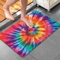 thumbnail image 2 of Colorful Rainbow Tie Dye Spiral Pattern Bathroom Rugs Mat,Non Slip Microfiber Bathroom Rug,Rubber Backing,Soft Bathroom Mats for Bathroom Floor,Tub and Shower,20x32in(50x80cm), 2 of 3