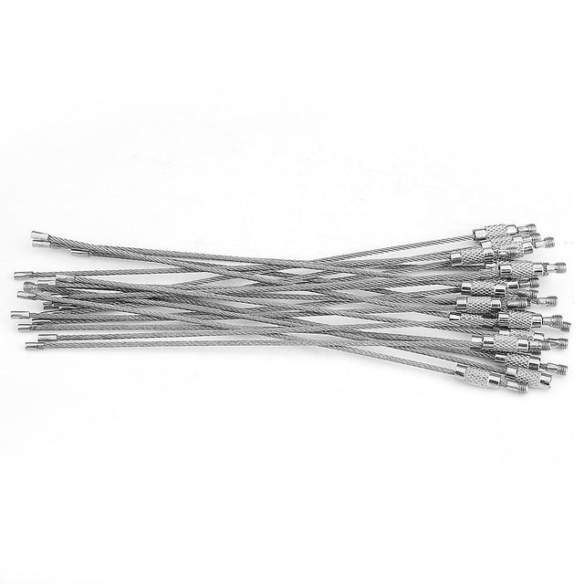 20 piezas de alambre Afortunado Soporte para llavero Sencillez