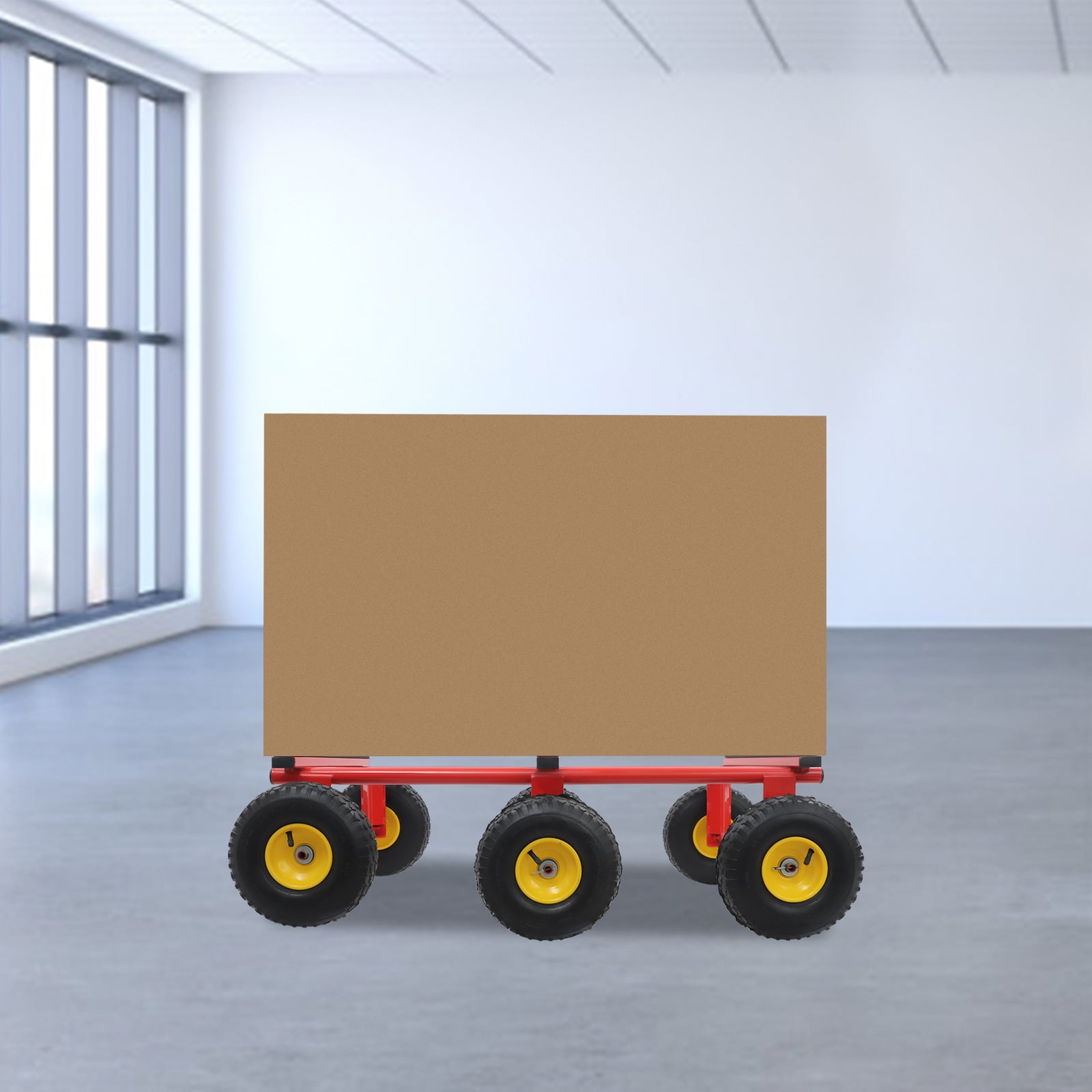 6-Wheel All-Terrain Mover, 1200-LB Capacity All-Terrain Mover, Heavy Duty Furniture Dolly, used in homes, logistics, decoration, warehouses, shopping malls