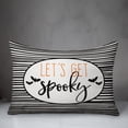 thumbnail image 3 of Creative Products Lets Get Spooky Black Stripes 14x20 Spun Poly Pillow, 3 of 3