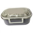 thumbnail image 1 of Stainless Steel Lunch Box, Korean Style - 2 Compartments, Durable Metal Food Container with Tableware for Kids and Adults, 1 of 7
