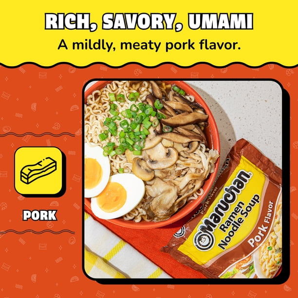 Maruchan Pork Noodles - Soup stockpiles for grocery retail