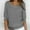 Gray, variant on Olyvenn Womens Knitwear Elegant Comfort Sweater Drop Shoulder 3/4 Sleeve Blouse Elegant Solid Tees Round-Neck Winter Tops Athletic Sports Loose Casual Pullover Fashion 2023 Purple 16