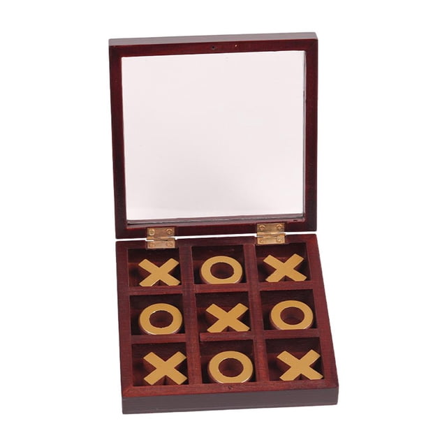 Juego de de Madera, Decoración de Mesa de Centro de Juguete de Ceros Y Cruces