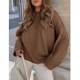 thumbnail image 2 of Suéter PRETTYGARDEN Marrón Oversized Peludo XL, 2 of 8