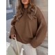 thumbnail image 2 of Suéter PRETTYGARDEN Marrón Oversized Peludo XL, 2 of 8