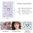 thumbnail image 2 of RAGUPEL Butterfly Face Stickers with Rhinestones Gems 5 Sheets-Sparkle Self Adhesive Face and Body Jewels for Teens,Women,Makeup Enthusiasts-For Birthday Party Halloween Festival Cosplay, 2 of 7