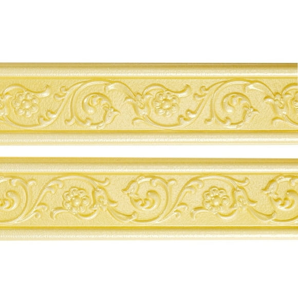 Autocollants de Bordure de Papier Peint Vintage Imperméables 3D pour Fenêtre de Cuisine, Décor Mural, Bordure Amovible