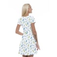 thumbnail image 2 of Women’s A Line Nautical Summer Dress, Retro Triangle Arrangement, Cross Wrap V Neck, 6 Sizes, by Ambesonne, 2 of 2