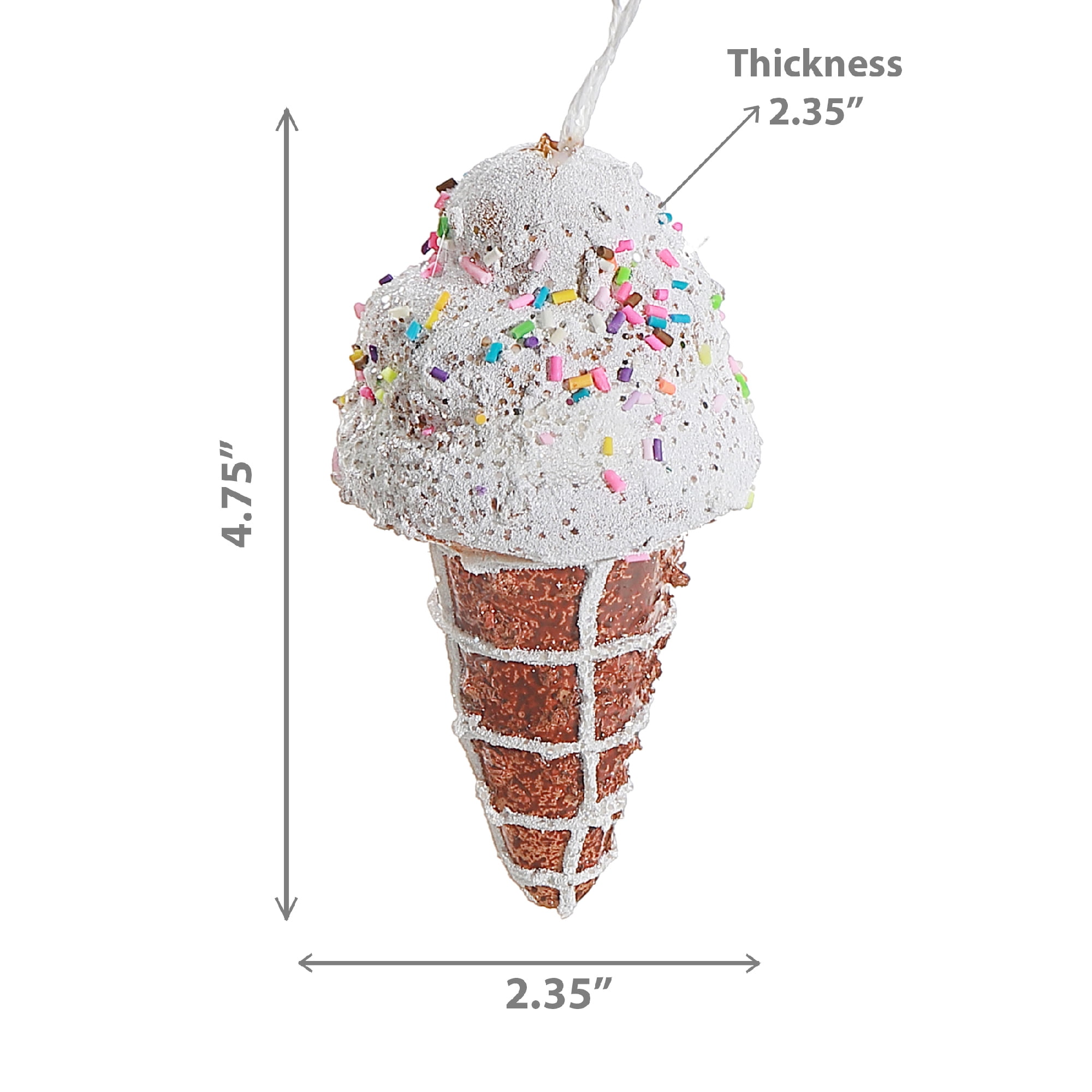 Ice Cream Ornament - Set of 12