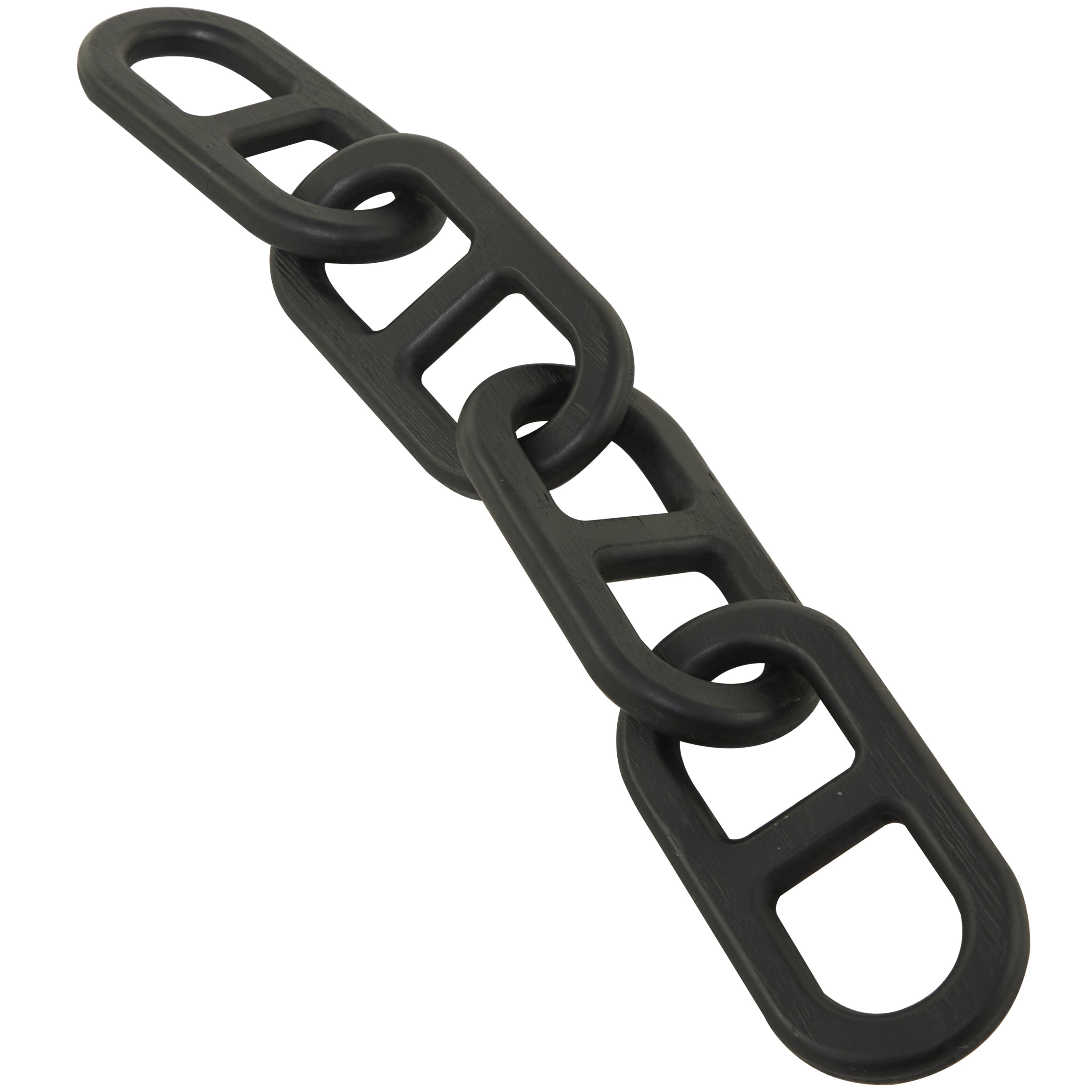 27", 25"W Black Wood Chain Sculpture, by CosmoLiving by Cosmopolitan (2 Count)