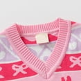thumbnail image 5 of LckLvx Boys Girls Knitted Vest Sweater Cute Pattern Sleeveless V Neck Pullover Tops for Kids 1-8Y, 5 of 9