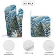 thumbnail image 4 of Funny Santa Claus Christmas Insulated Gloves And Pot Mats (four Piece Set), 4 of 6