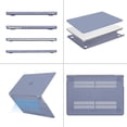 thumbnail image 4 of MOSISO Compatible with 2025-2022 MacBook Air 13.6 inch Case M4 A3240 M3 A3113 M2 A2681, Plastic Hard Shell Case&Keyboard Cover&Screen Protector&Type C Adapter 2 Pack, Lavender Gray, 4 of 6