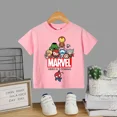thumbnail image 3 of Camiseta de superhéroe de Marvel para adolescentes, camiseta de algodón informal con estampado de dibujos animados para niños y niñas, camiseta para bebés, ropa cómoda para niños, 3 of 5