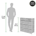 thumbnail image 5 of mDesign Tall Storage Dresser Furniture, 8 Slim Removable Fabric Drawers, Gray, 5 of 7