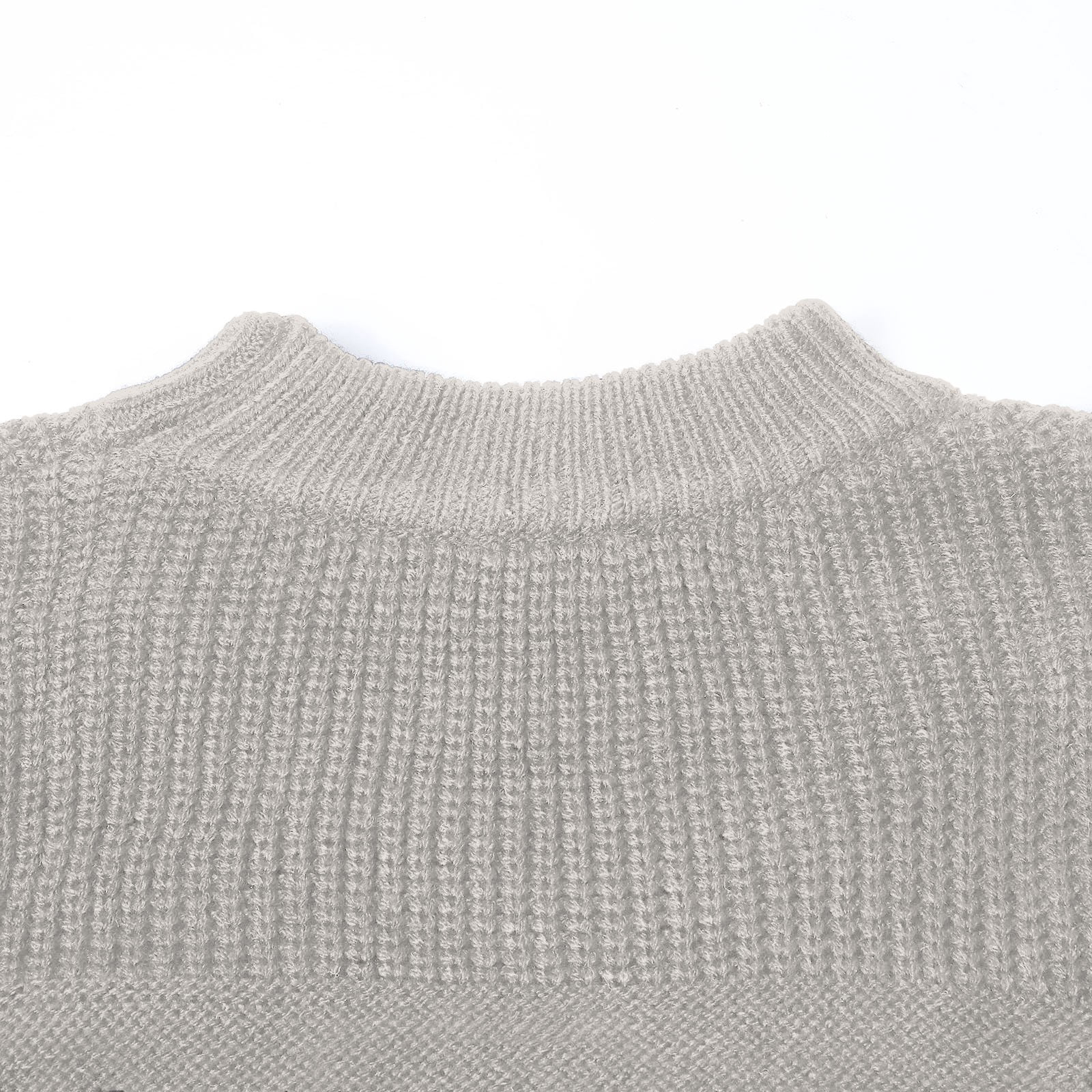 Holzkary Women's Casual Long Sleeve Sweaters Women's Casual Long Sleeve Sweaters Loose Crewneck Knit Solid Pullover Sweater Jumper Tops Loose Crewneck Knit Solid Pullover Sweater Jumper Tops Grey M