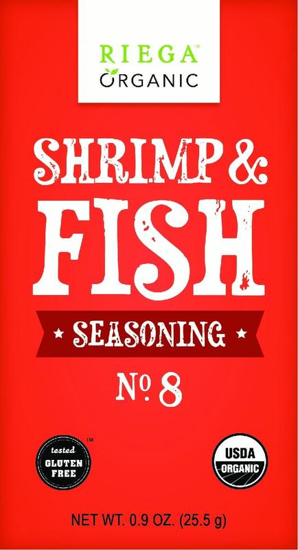 Riega Organic Shrimp & Fish Seasoning, 0.9 Oz. by Riega