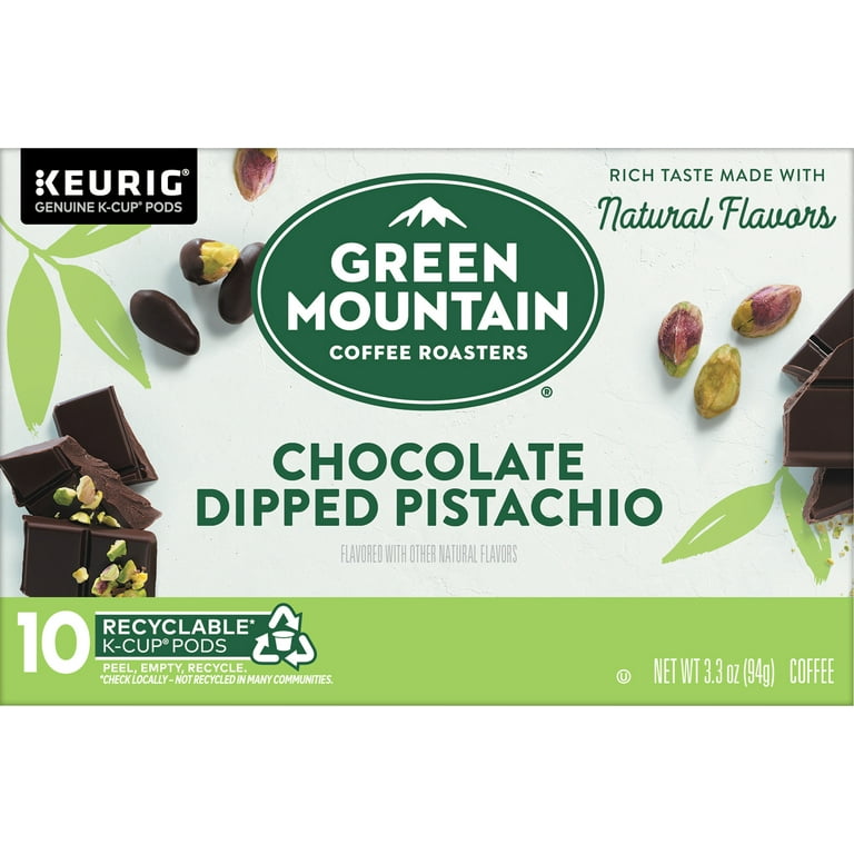 Green Mountain Coffee, Chocolate Dipped Pistachio Flavor, K-Cup