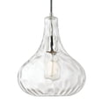 thumbnail image 2 of Austin Allen & Company Urban 1-light Polished Bubble Glass Nickel Pendant - Polished Nickel, 2 of 3
