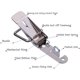 thumbnail image 1 of Hasp Stainless Steel Clasp Adjustable Stainless Steel Lever Clamp Tension Lock Box Lock For Case Box, Tool Box, Drawer, Cabin, 1 of 1