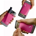 thumbnail image 2 of Gecko Travel Tech Phone Wallet - Stick On Card Holder Wallet for Cell Phones - Adhesive Card Pocket - PINK WHITE, 2 of 6