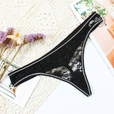 

Women s Interest Hollowed Out Temptation Perspective Low Waist Cotton Crotch Underwear Note Please Buy One Size Larger