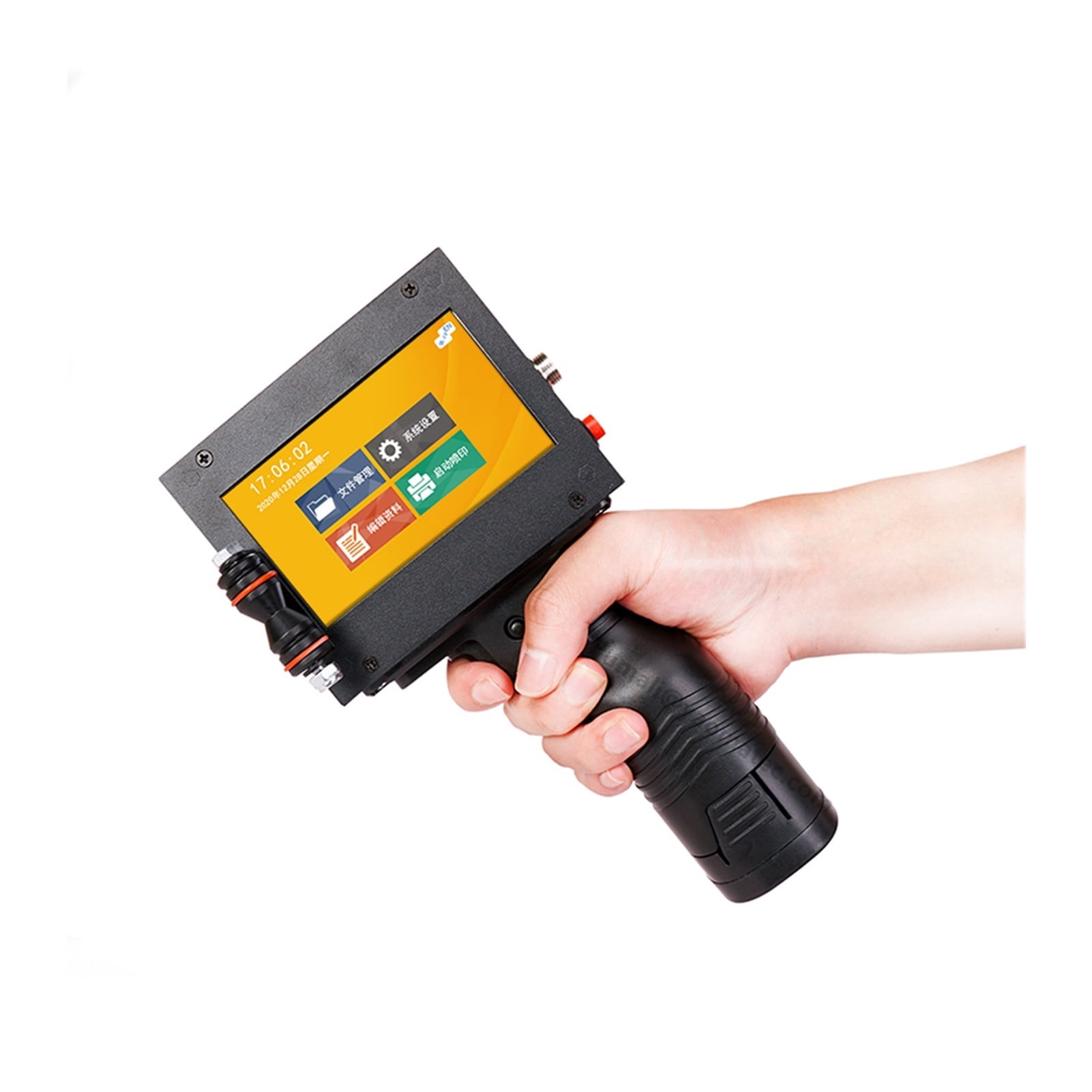 20 Languages Handheld Inkjet Printer 12.7mm QR Bar Batch Code Date Number Logo Expiry Date Label Portable Jet Inkjet Printer ,Excellent Scanning Performance