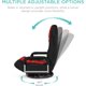 thumbnail image 3 of Songqin Swivel Gaming Chair 360 Degree Multipurpose Floor Chair Rocker for TV, Reading, Playing Video Games w/Lumbar Support, Armrest Handles, Adjustable Foldable Backrest - Black/Red, 3 of 14