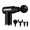 Black, variant on DUANJY Deep Tissue Massage Gun, 20 Speed Levels with Digital Display, Percussion Massage Gun Set with 6 Heads for Full Body Muscle Pain Relief, Gray