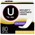 thumbnail image 2 of U by Kotex Lightdays Panty Liners, Extra Coverage, Unscented - 2 Pack, 2 of 8