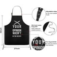 thumbnail image 4 of Aprons for Men Birthday Gifts for Men Unique Funny Christmas Gifts for Dad Husband Boyfriend Grilling BBQ Grill, 4 of 5