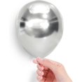 thumbnail image 2 of Metallic Silver Balloons 5 inch 50pcs Silver Latex Party Balloon Chrome Balloons for Wedding Engagement Anniversary Birthday Party Decorations, 2 of 4