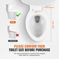 thumbnail image 6 of VEVOR Elongated Bidet Toilet Seat, Side Arm Control Smart Toilet Seat for Existing Toilets, Electric Bidet Toilet Seat with Slow Close, Night Light, Self Cleaning,Air Dryer,Easy Installation,White, 6 of 9
