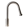 Brushed Nickel Sensor Gooseneck Pull Down Kitchen Faucet