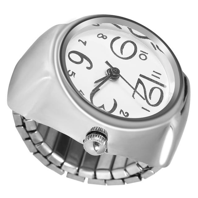 8 Colores Moda Mujeres Hombres Reloj De Anillo Analógico De Cuarzo Único Conveniente Adecuado Casual Citas Fiesta Uso Diario Mano De Obra Exquisita Aspecto Elegante