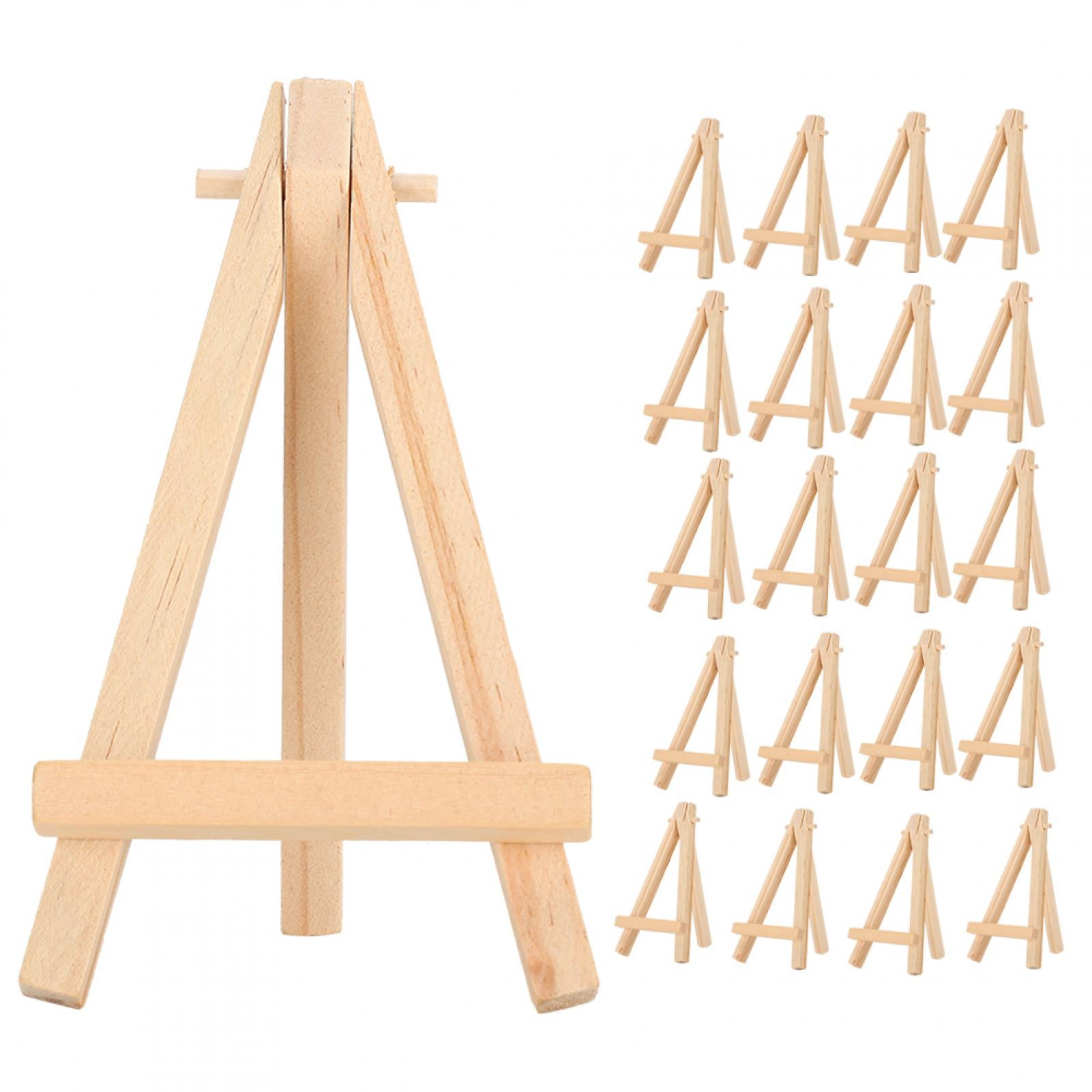 US Art Supply 5 Mini Black Wood Display Easel (Pack of 24), A-Frame Artist  Painting Party Tripod Easel - Tabletop Holder Stand for Small Canvases