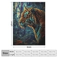 thumbnail image 4 of Orinice Tiger Plush Throw Blanket for Girls Boys Kids Sofa Couch Bedroom Fleece Blanket Bedroom Decor Soft Blanket Four Seasons Living Room Outdoor Fuzzy Blanket  60x80in, 4 of 6