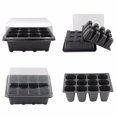 thumbnail image 3 of 5 Packs Seed Starter Tray Seed Starter Kit with Humidity Dome (12 Cells per Tray)  Planting Trays for Seedlings Seedling Starter Trays Mini Indoor Greenhouse, 3 of 10
