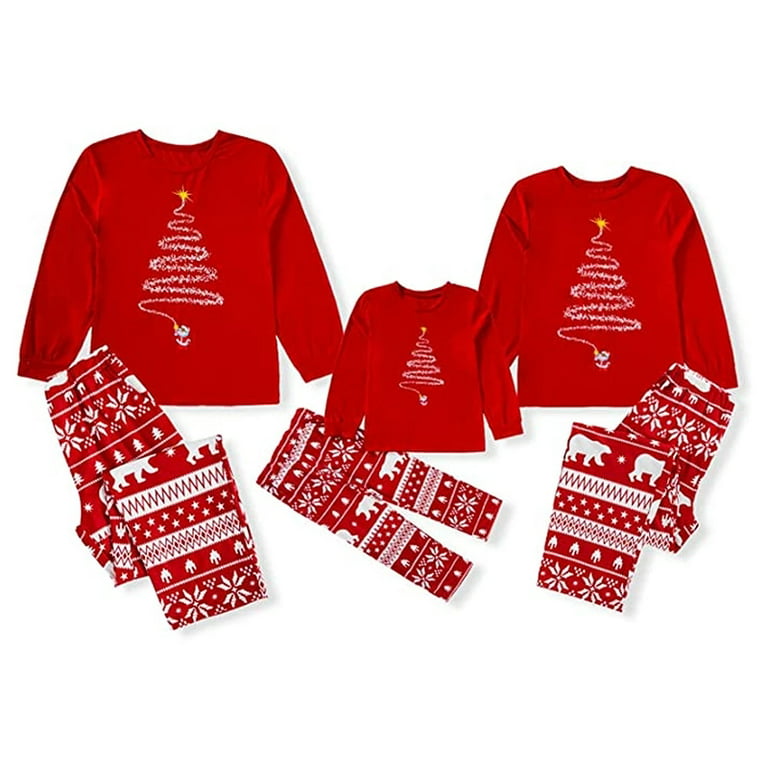 2023 Christmas Pajamas Family Matching Outfits Father Mother & Kids Pyjamas  Sets