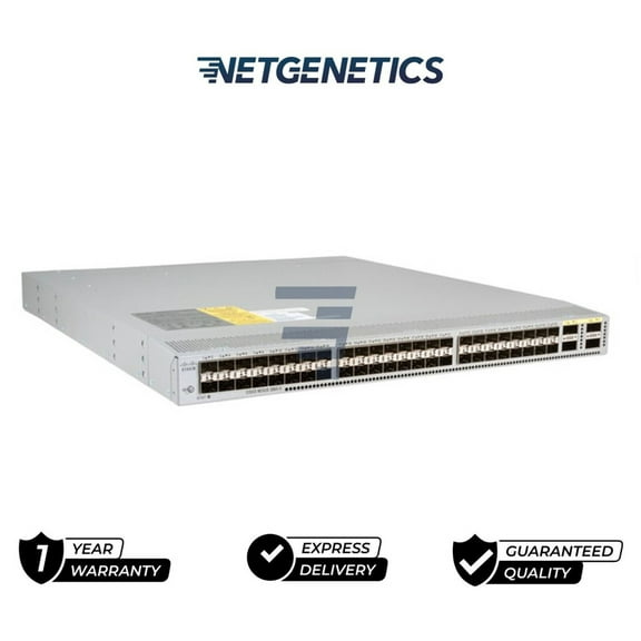 Cisco Nexus N3K-C3064PQ-10GX 48 SFP+ 4 QSFP+ w/ Dual DC (Reverse Air) w/ LAN-ENT