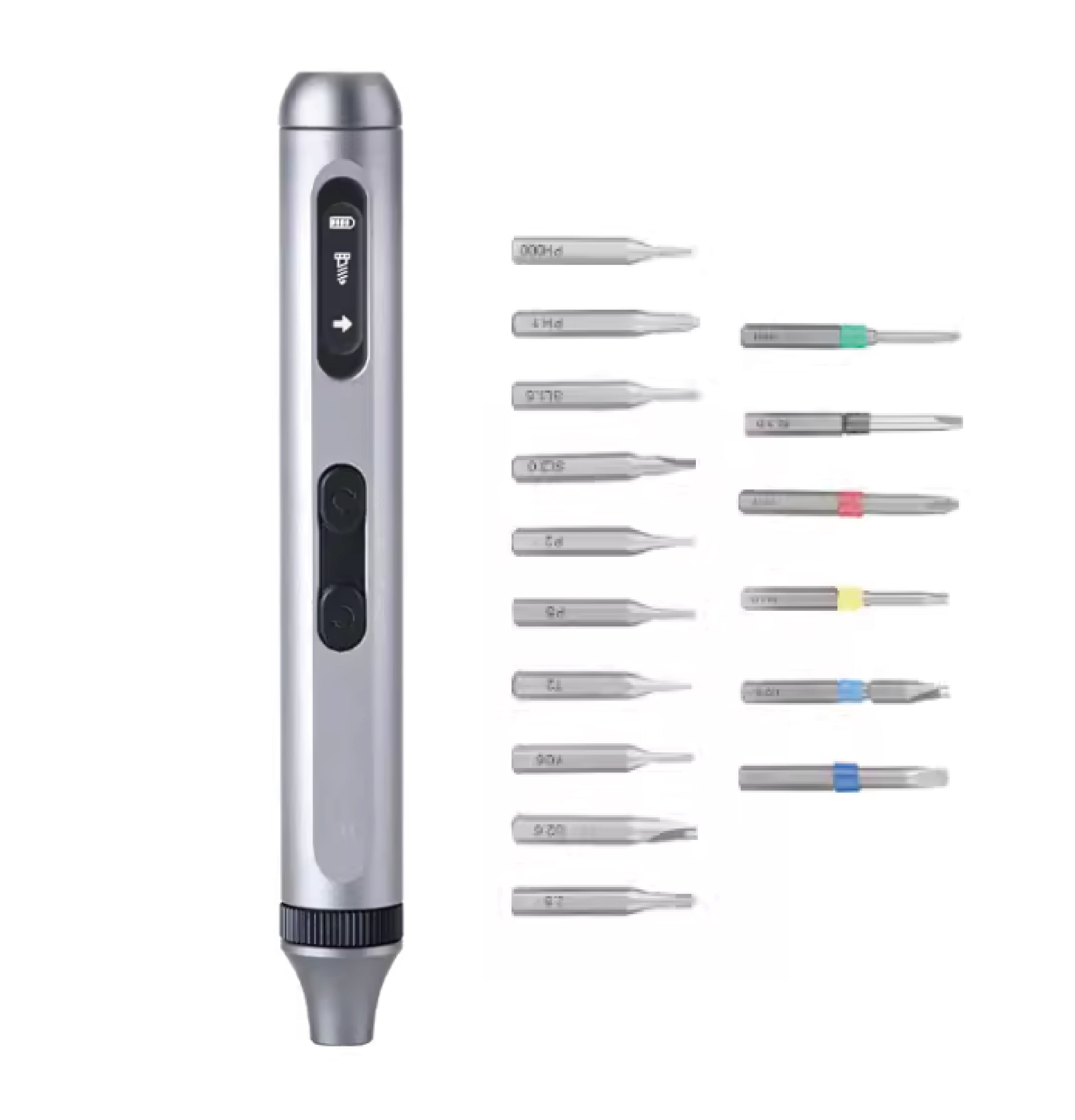 Hontrix Electric screwdrivers,4V Electric Screwdriver,2000mAh USB Rechargeable Battery,Cordless Power Screwdriver with LED Light,Adjustable Torque,38 in 1,Suitable for small projects