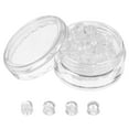 thumbnail image 1 of GOOHOCHY 100 piezas de respaldos de aretes de silicona transparente suave, respaldos de aretes de repuesto, tapones de aretes seguros, topes de aretes de silicona, accesorios de joyería, 1 of 7